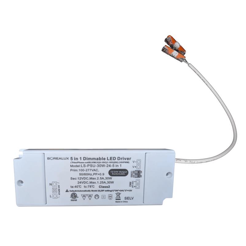 Transformateur dimable 12V et 24V 30W