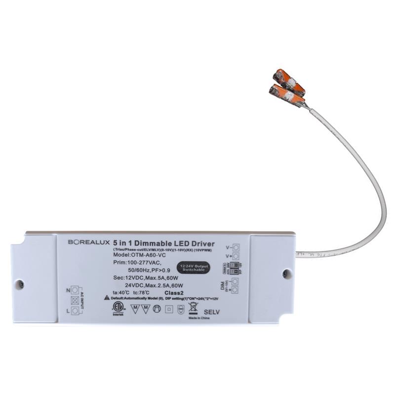 Transformateur dimable 12V et 24V 60W