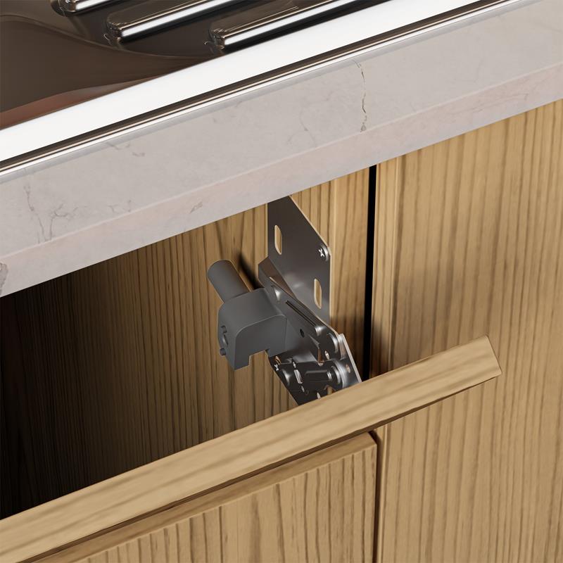 Soft-close pivot hinge for tip-out tray