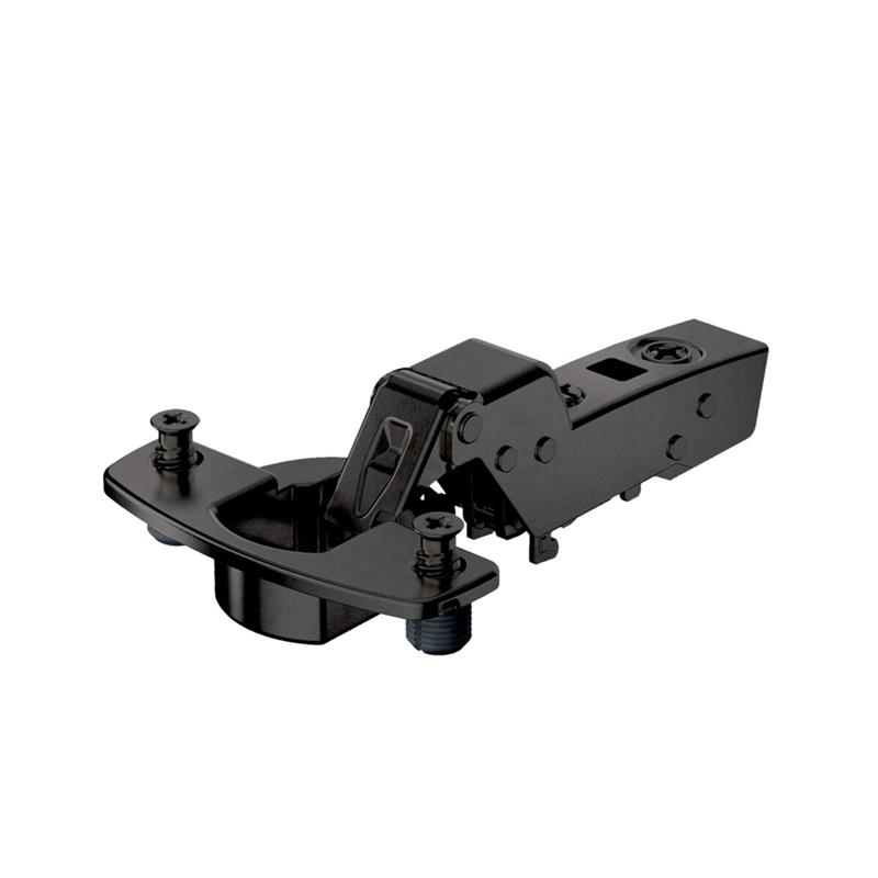 Charnière Sensys 8675 110° sans ressort porte intérieure à goujons à expansion 45 mm noir obsidien