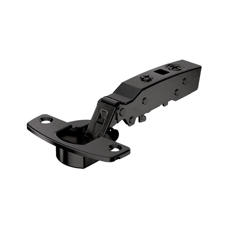 Sensys 8645i 110° full overlay hinge 52 mm soft-close, screw-on, obsidian black