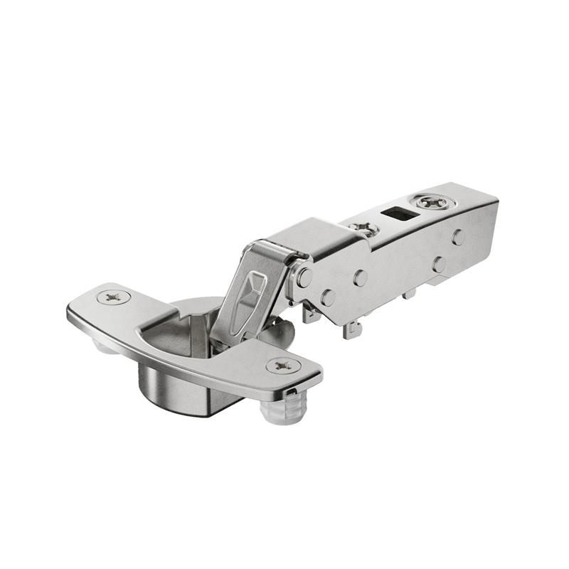Sensys 8645i 110° half overlay hinge 52 mm soft-close, with dowels