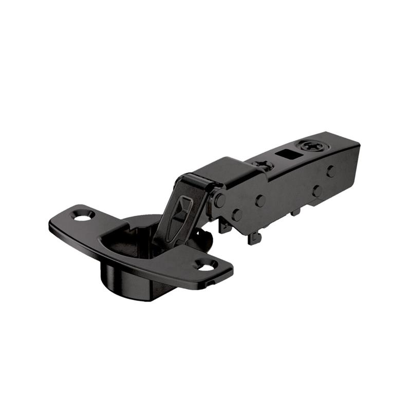 Charnière Sensys 8675 110° sans ressort demi-recouvrement à visser 52 mm noir obsidien