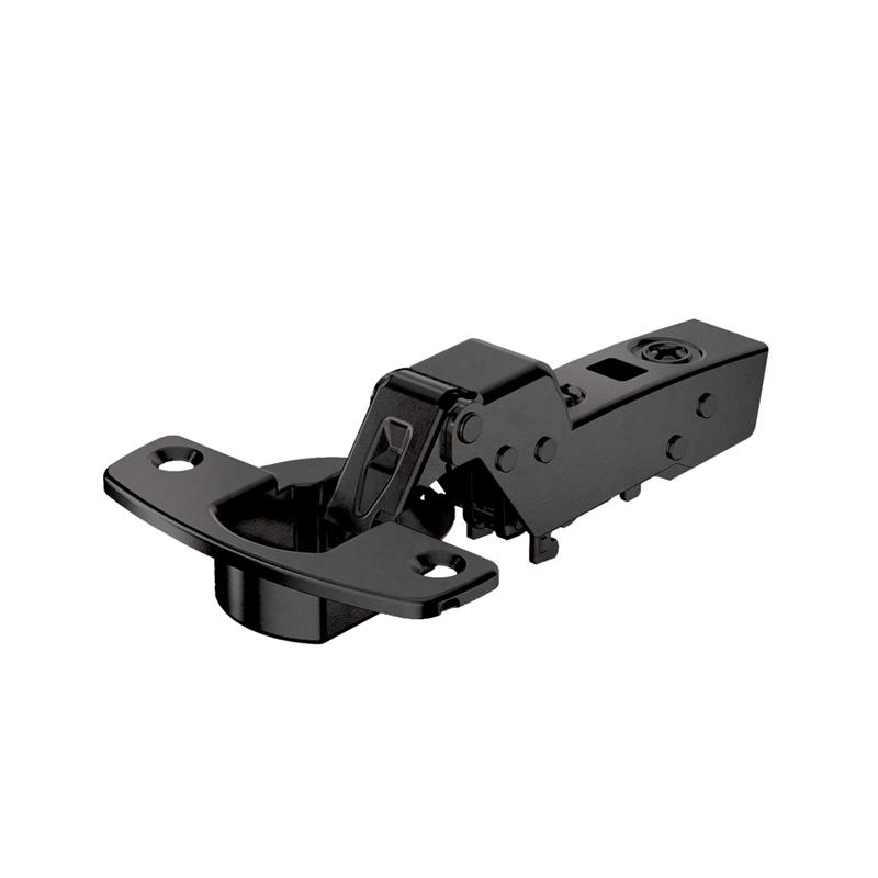 Sensys 8645i 110° inset hinge 52 mm soft-close, screw-on, obsidian black