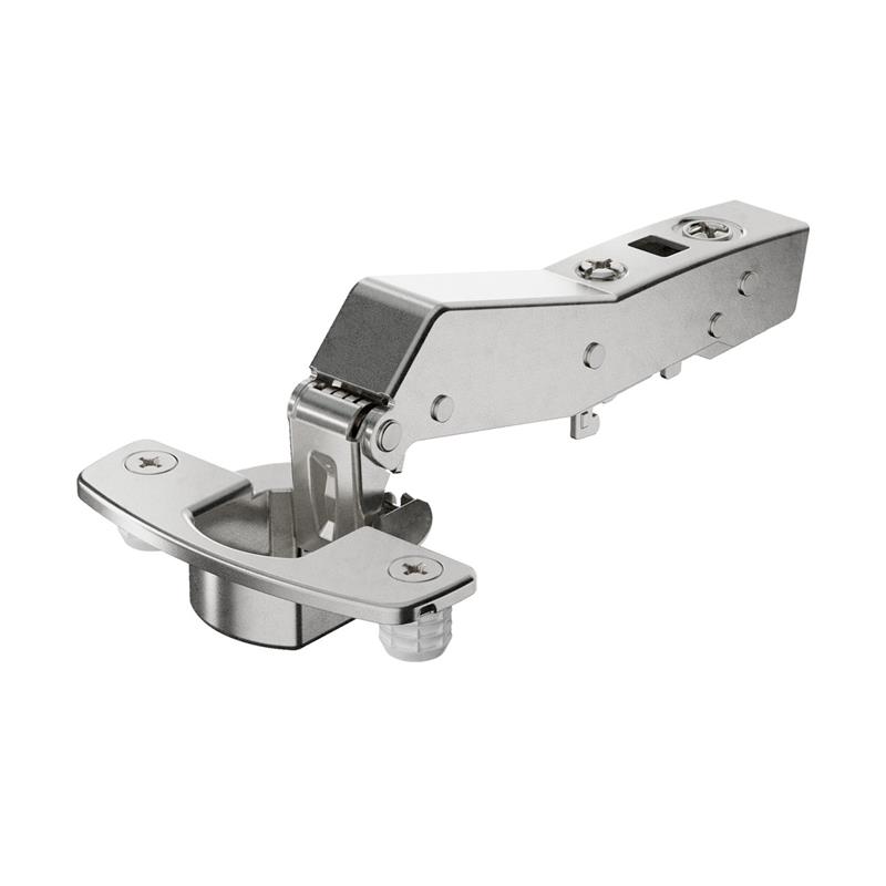 Sensys 8639i 45° half overlay hinge 45 mm soft close, with dowels