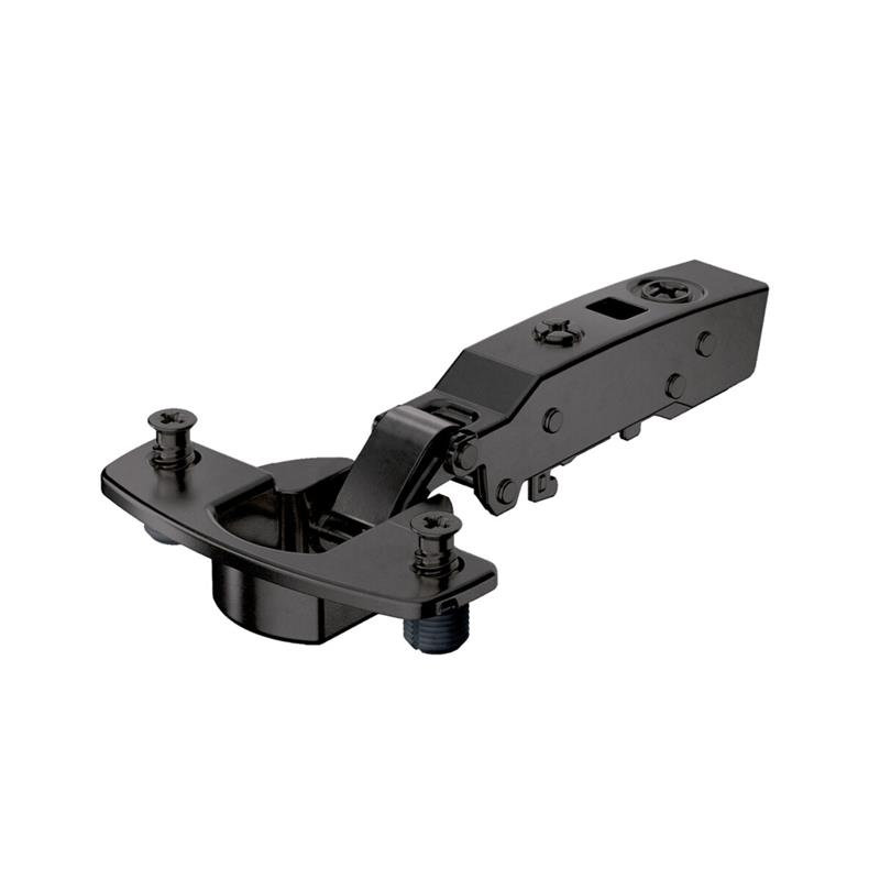 Image Sensys 8631i full overlay hinge for thick door Silent System 45 mm expanding dowels obsidian black
