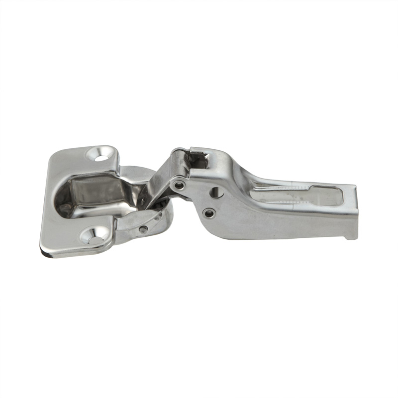 Image 100° hinge half overlay stainless steel