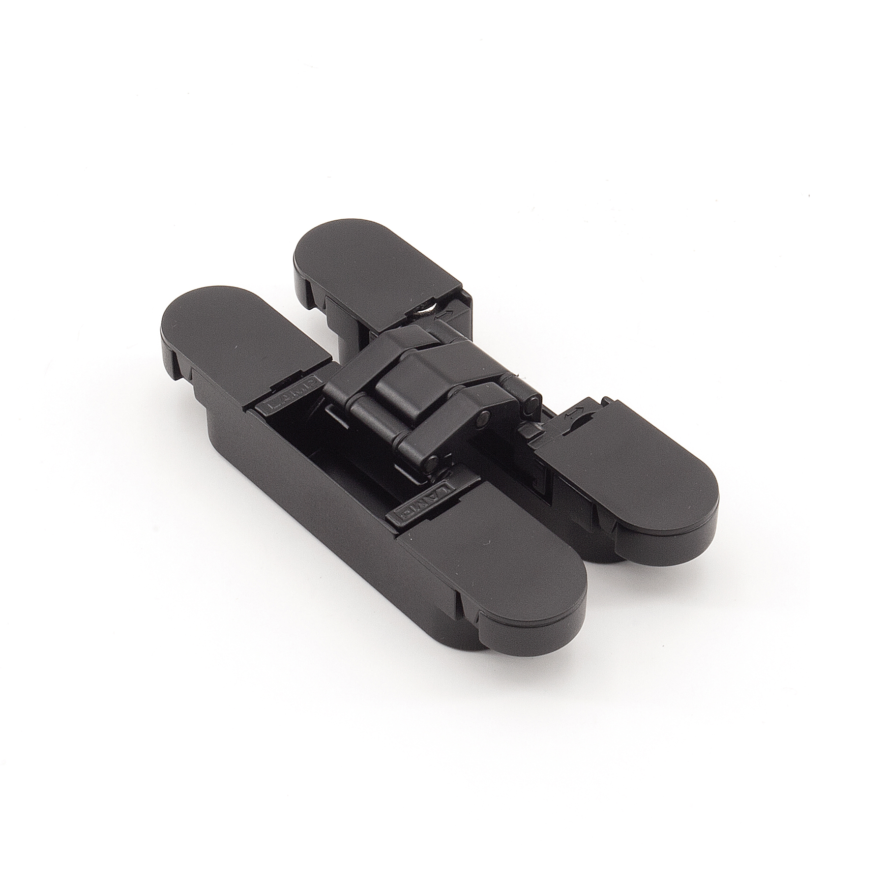 HES3D-90 recessed hinge black