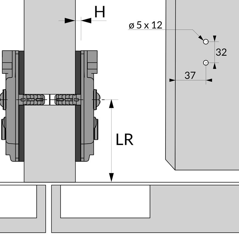 PLA-HSCR15GE rec mitoyen