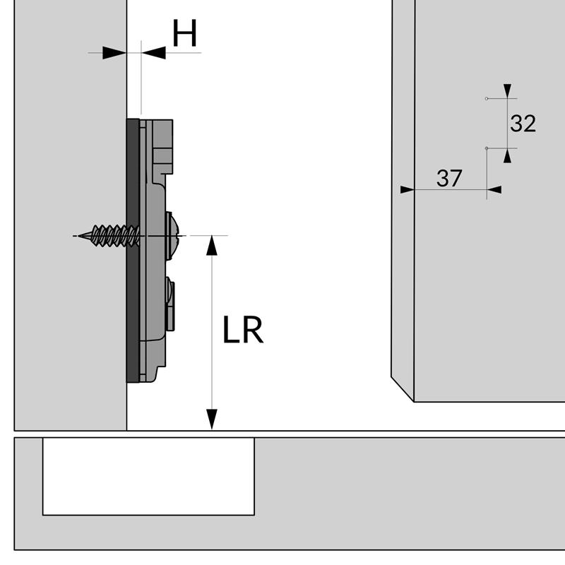 PLA-HSCR30V full overlay