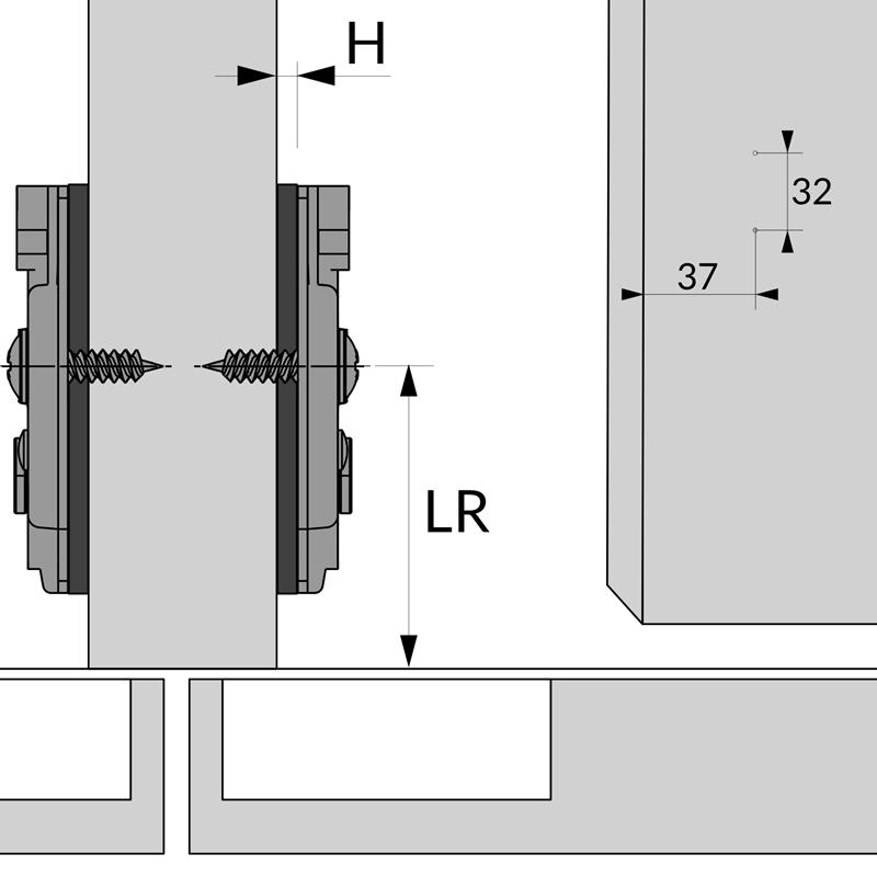 PLA-HSCR30V half overlay