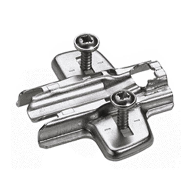 Hettich Sensys / Intermat 1,5 mm mounting plate, expanding dowels