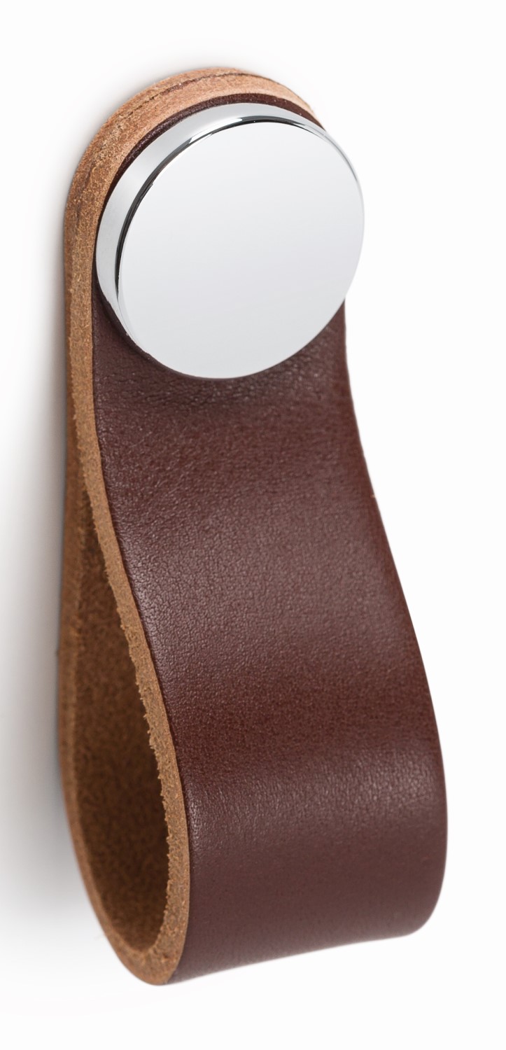 Image Handle FLEXA V0404 brown leather/chrome