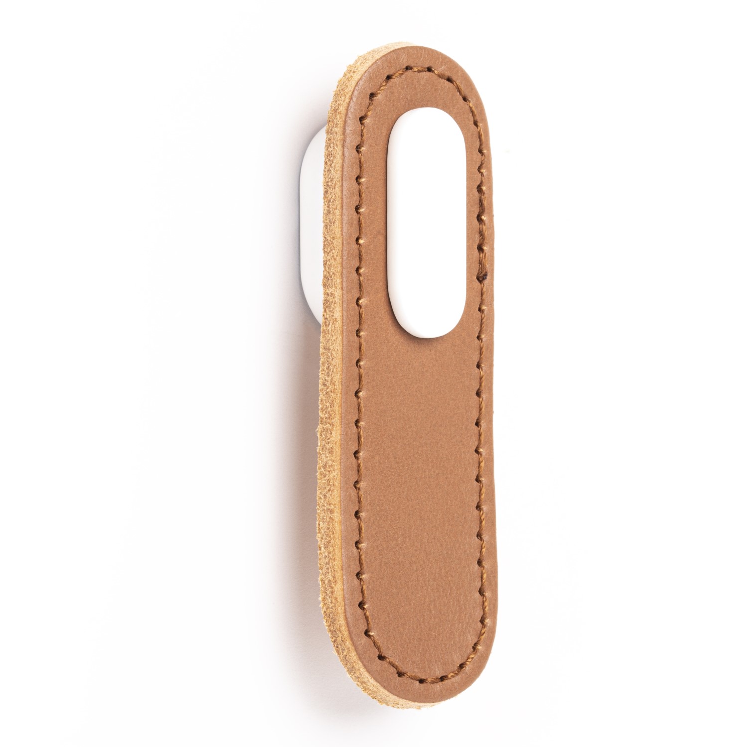 Handle OBLONG V0507 beige leather/white