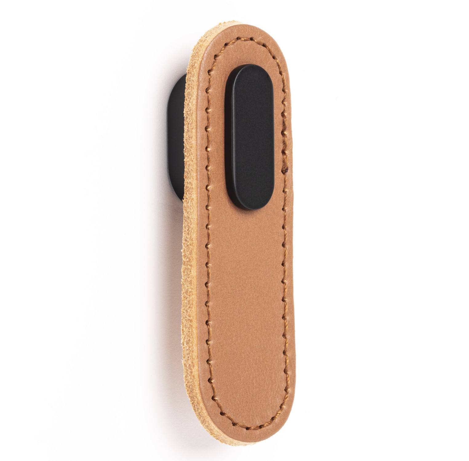 Image Handle OBLONG V0507 beige leather/black