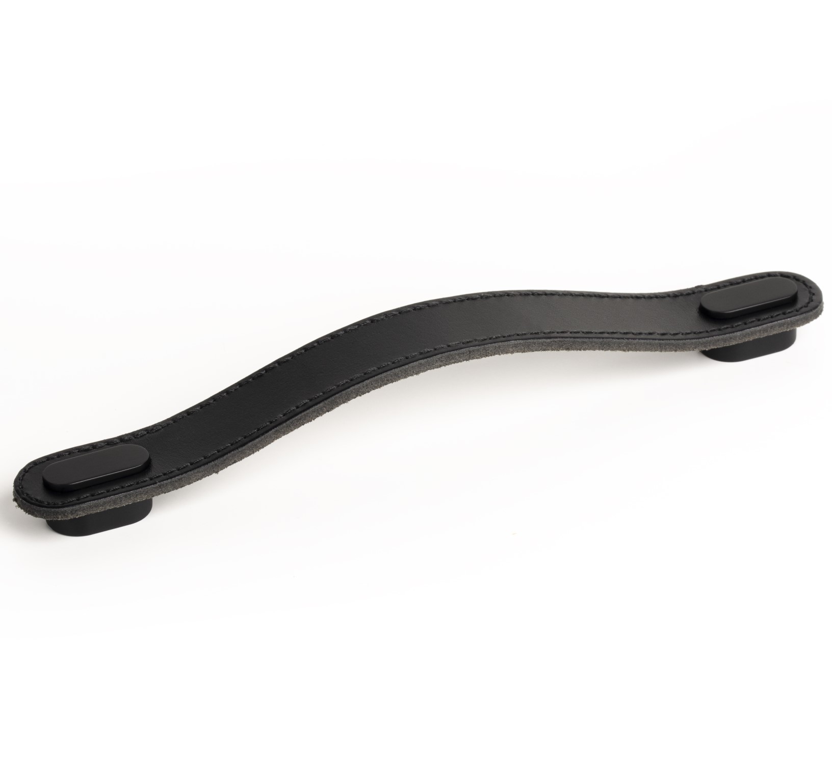 Handle OBLONG V0507 black leather/black 160 mm