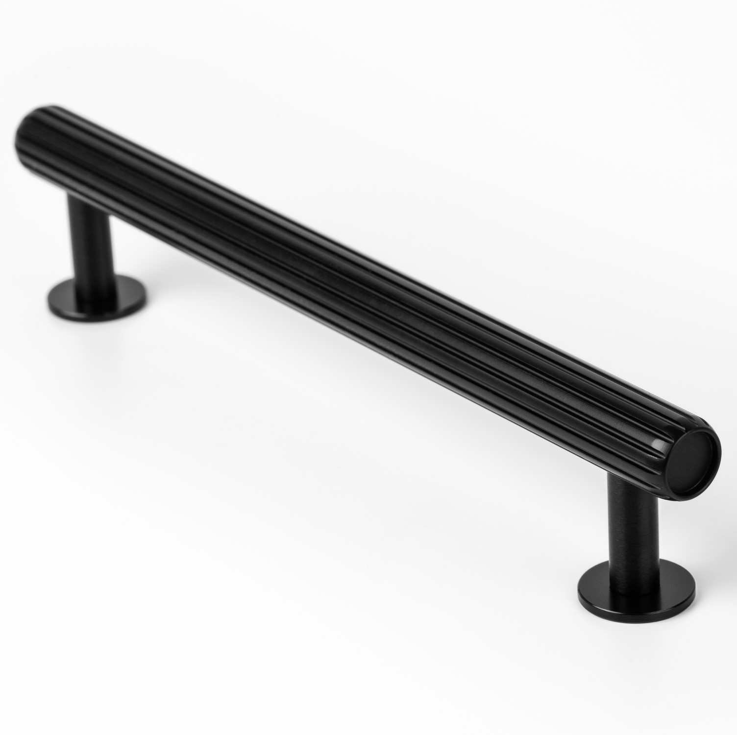 Handle RILLE V0528 brushed black 160 mm