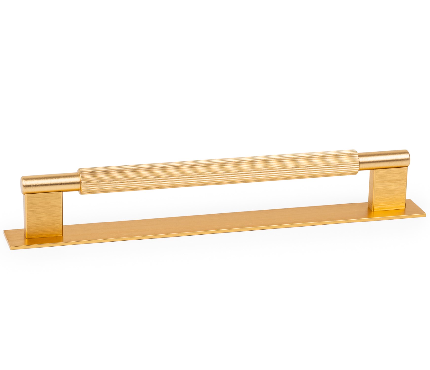 Handle ARPA PLATE V0588 dark brushed brass 192 mm