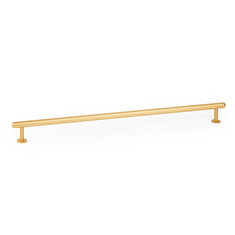 Handle RILLE mini V0621 brushed dark brass 320 mm