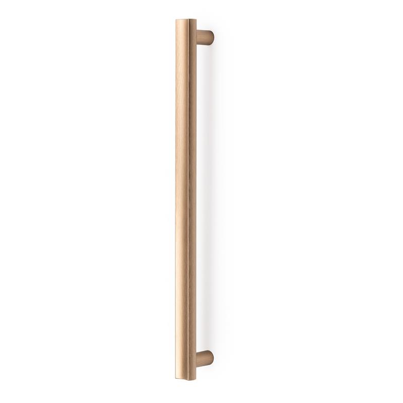 Handle MOON V0662 brushed brass cava 384 mm without visible screw