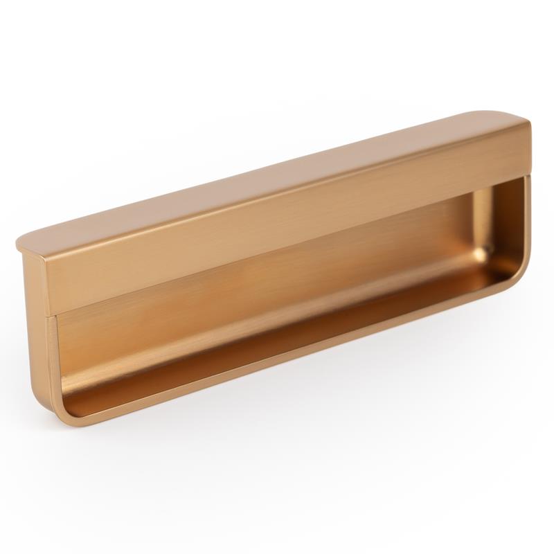 Handle MOULE V0650 brushed brass cava 128 mm