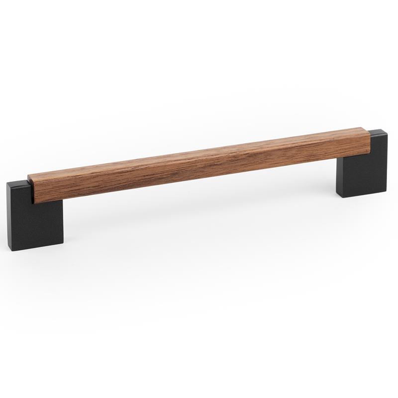 Handle DUO MINI V0658 lava grey/walnut 160 mm