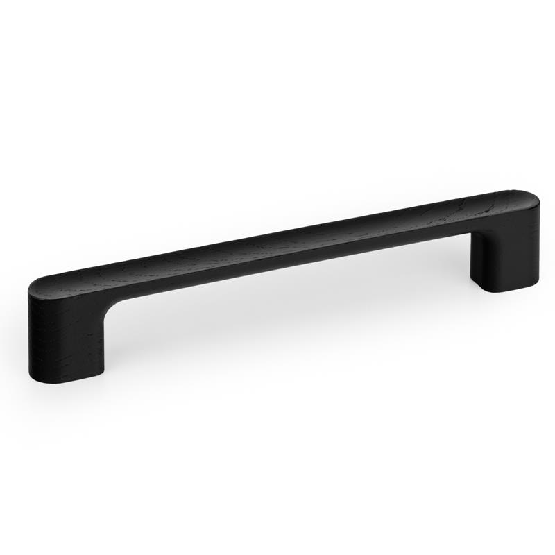 Poignée V0699 LUV W bois laqué noir mat 160 mm