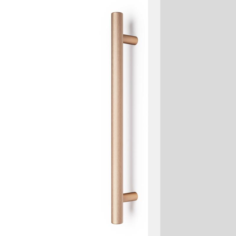 Image Poignée BOTO BIG V0717 laiton cava brossé 320 mm sans vis apparente