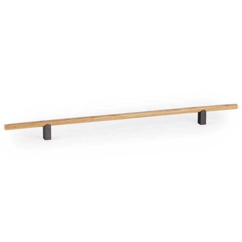 Poignée KUMO WOOD V0733 noir titane/chêne 320 mm