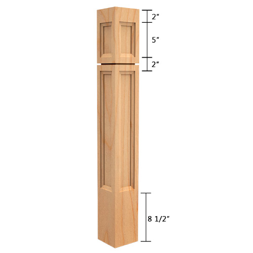 Poteau KD450-2 en érable