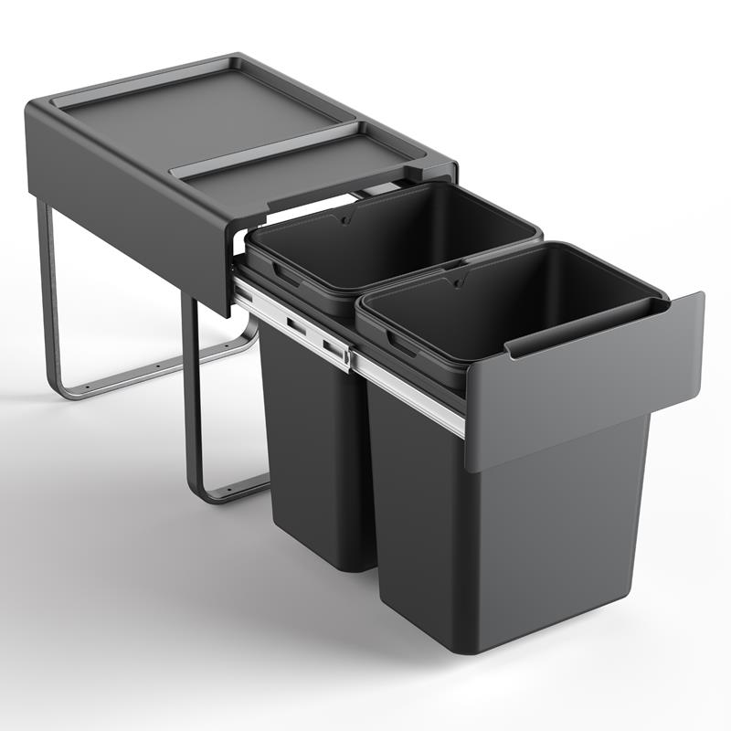 Pull-out waste bin EB 16" 2 bins 40 L