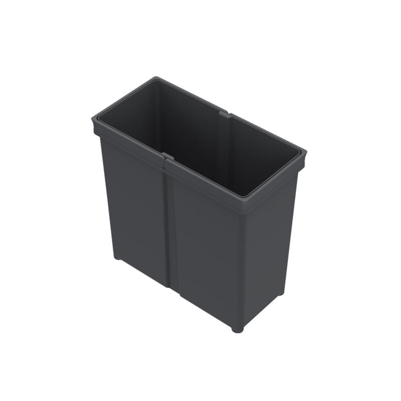 Bac de poubelle Hettich 11L anthracite