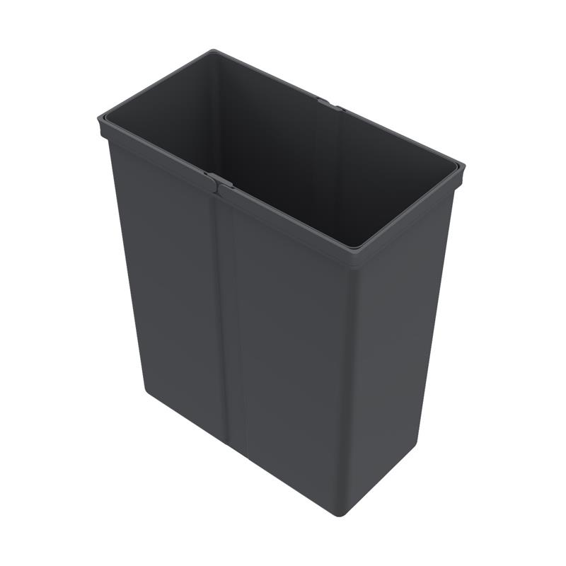 Bac de poubelle Hettich 40L anthracite