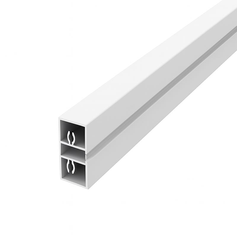 Aluminum profile for standard LOOP 3m (118'') white matte