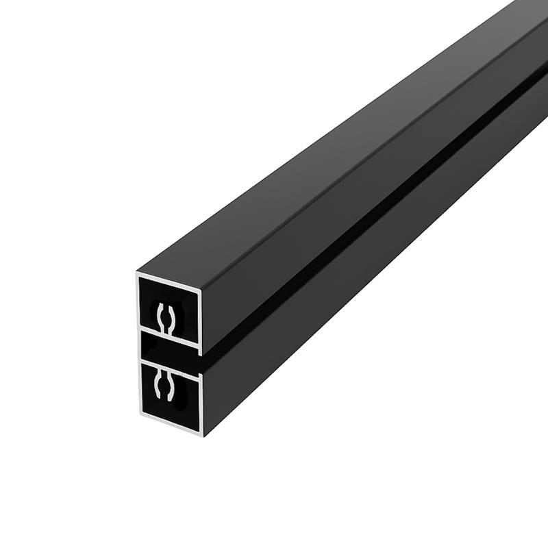 Aluminum profile for standard LOOP 3m (118'') black matte