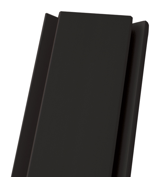 Slim aluminium profile 3m (118") Matt black