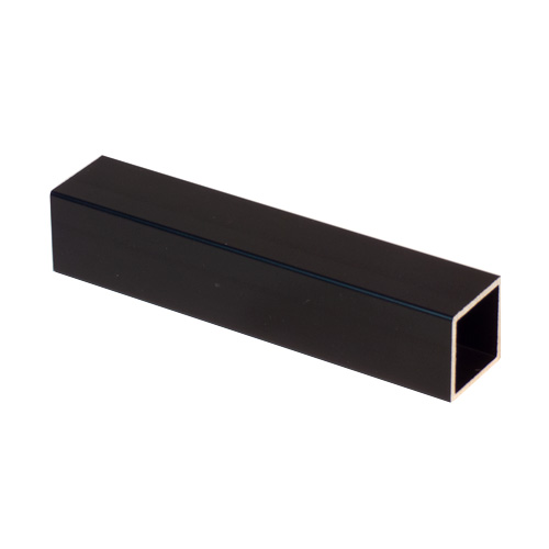 Float aluminium square profile type A square matte black