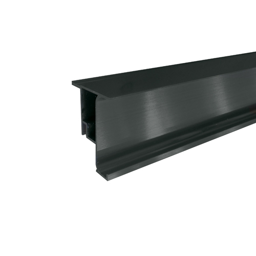 Image Profilé Laguna Gola 685A vertical - caisson de bout (1 porte) fini noir mat 3m / 118"