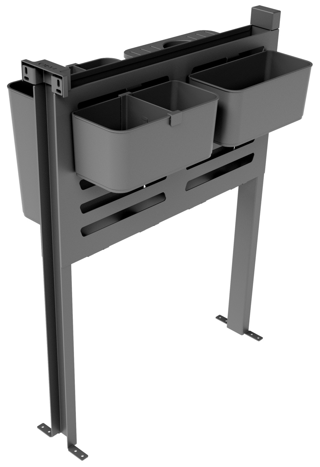 Drawer-fixed multipurpose frame, anthracite