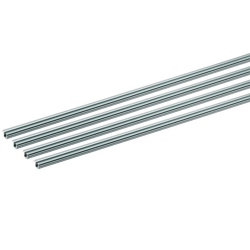 Rail simple haut et bas 2500 mm pour système de portes coulissantes SlideLine M