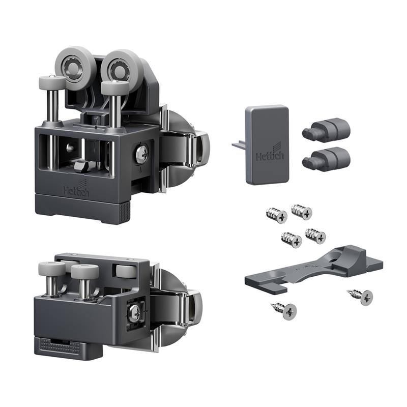 WingLine L kit with bottom guide 12 kg right opening anthracite