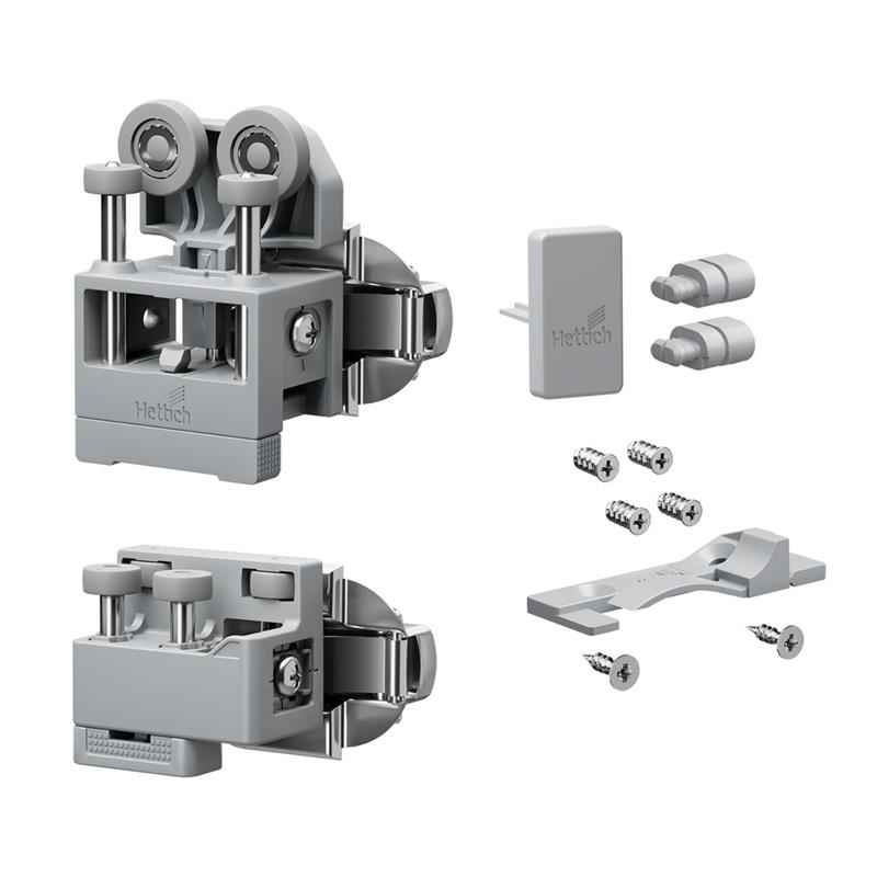 WingLine L kit with bottom guide 12 kg right opening grey