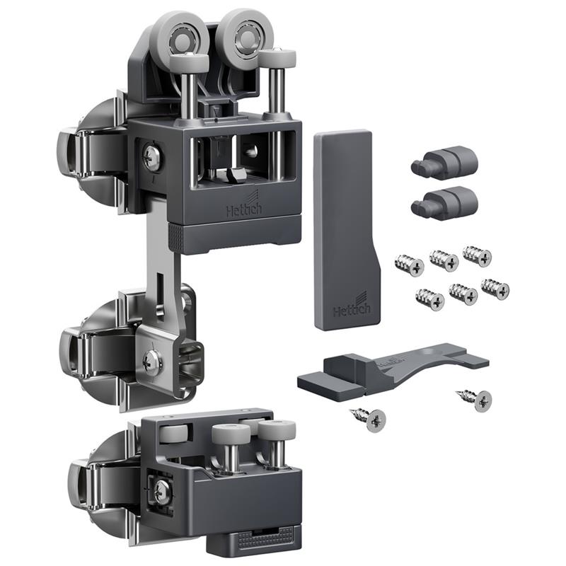 WingLine L kit with bottom guide 25 kg left opening anthracite