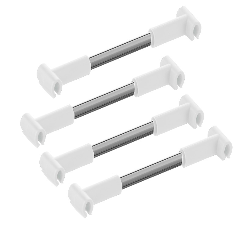 Image Kit of 4 separators for narrow pull-out 6'' Galaxy white/chrome