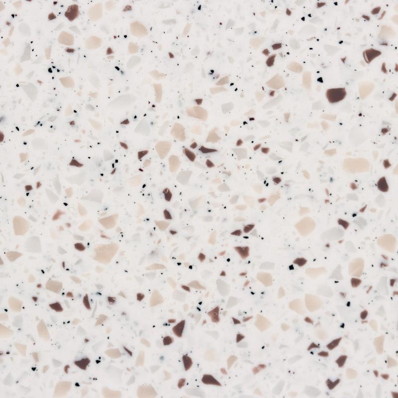 Acrylic solid surface 775A - White mosaic granite