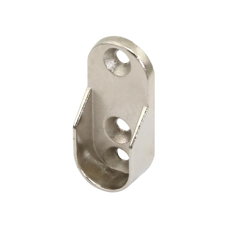 Oval screw-on support nickel