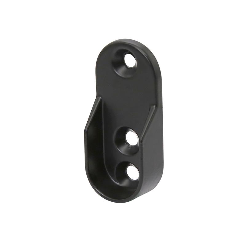 Oval screw-on support black