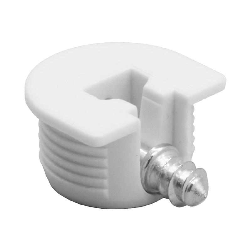 White plastic shelf support 20 mm