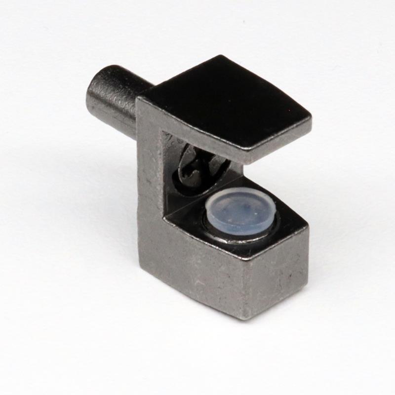 Support à tablette verre 6-8 mm, chrome noir (4 par sac)