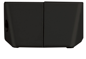 Image Slim glass shelve top side bracket or top cabinet matte black